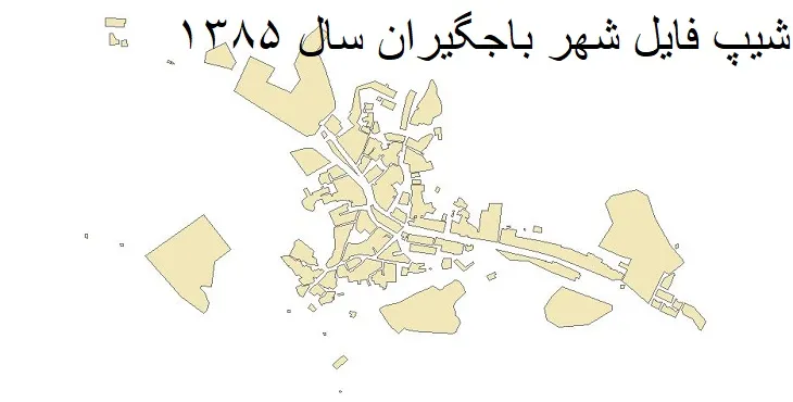 دانلود شیپ فایل بلوک آماری شهر باجگیران