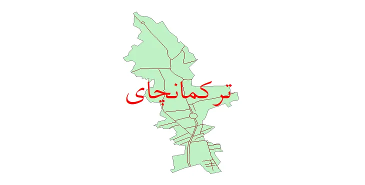 دانلود نقشه شیپ فایل شبکه معابر شهر ترکمانچای