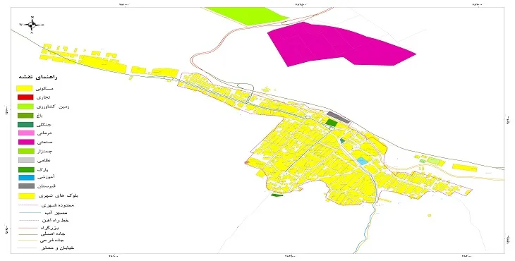 نقشه شیپ فایل (GIS) شهر شلمزار 1404 + عکس با کیفیت