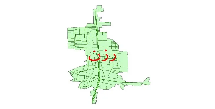 دانلود نقشه شیپ فایل شبکه معابر شهر رزن