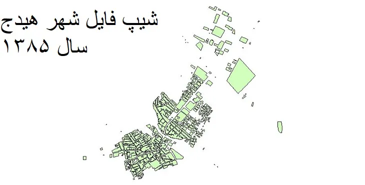 دانلود شیپ فایل بلوک آماری شهر هیدج