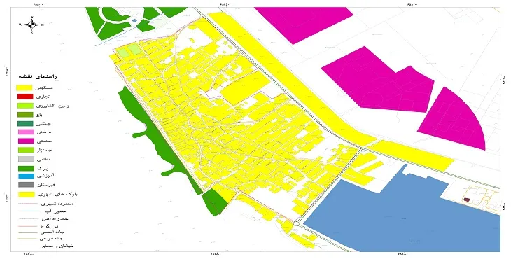 جدیدترین نقشه شهر نخل تقی | قابل چاپ + کیفیت بالا