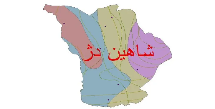 نقشه شیپ‌ فایل اقلیم‌شناسی شهرستان شاهین دژ + 7 لایه اقلیمی