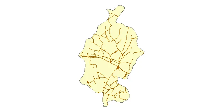 جدیدترین نقشه شیپ فایل راه های شهرستان دهگلان + PDF