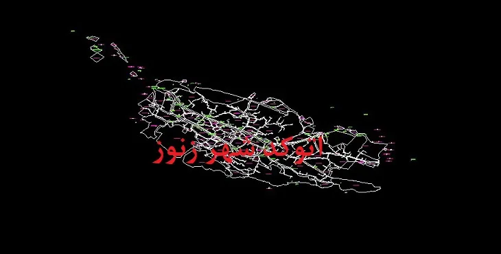 دانلود نقشه اتوکد شهر زنوز