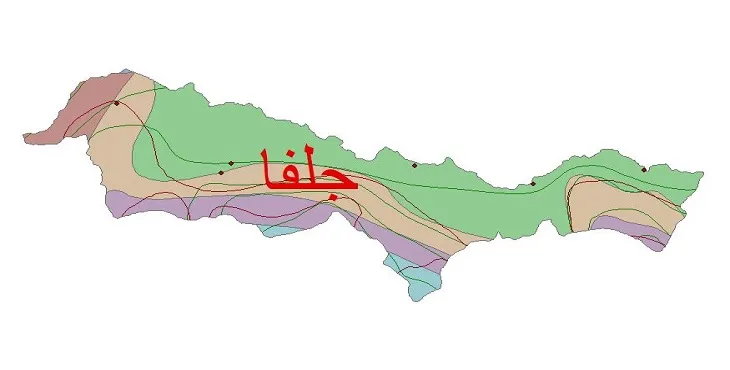 نقشه شیپ‌ فایل اقلیم‌شناسی شهرستان جلفا + 7 لایه اقلیمی