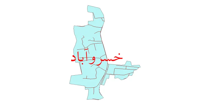 دانلود نقشه شیپ فایل شبکه معابر شهر خسروآباد تهران