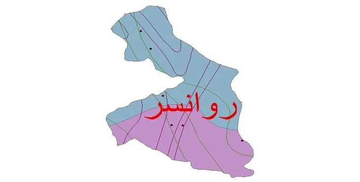 نقشه شیپ‌ فایل اقلیم‌شناسی شهرستان روانسر + 7 لایه اقلیمی