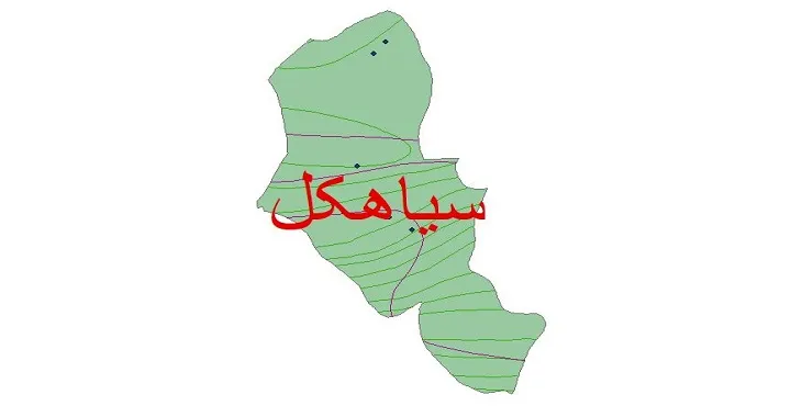 نقشه شیپ‌ فایل اقلیم‌شناسی شهرستان سیاهکل + 7 لایه اقلیمی