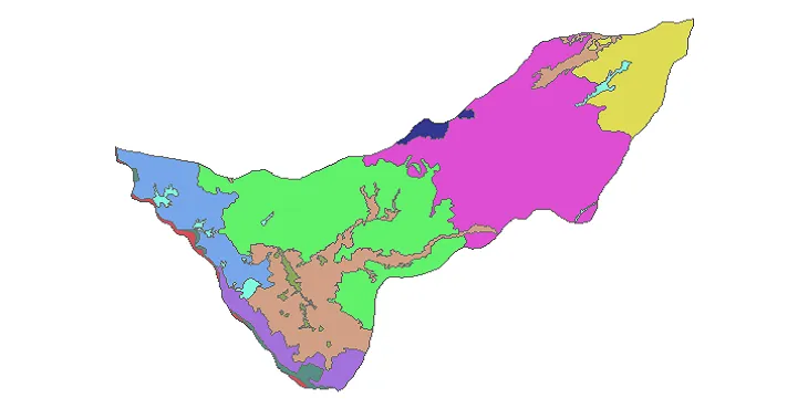 بروزترین نقشه شیپ فایل کاربری اراضی شهرستان عجبشیر + PDF 