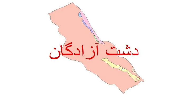نقشه شیپ فایل (GIS) زمین‌ شناسی شهرستان دشت آزادگان