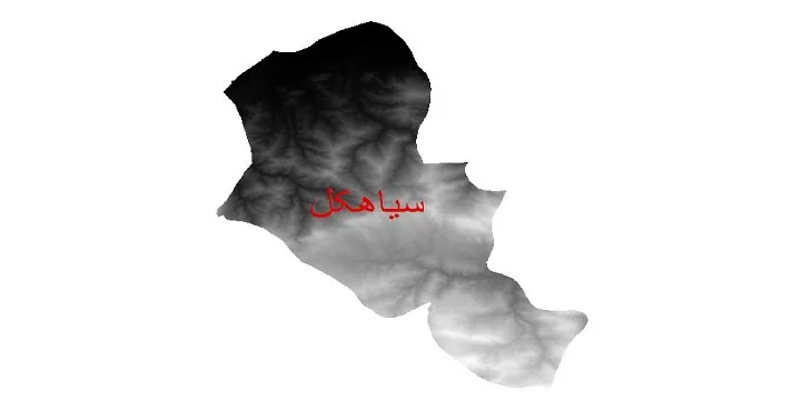 دانلود نقشه دم (DEM) شهرستان سیاهکل | دقت 30 متر