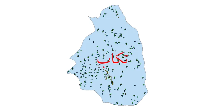 دانلود نقشه جمعیت نقاط شهری و روستایی شهرستان تکاب از سال 1335 تا 1395