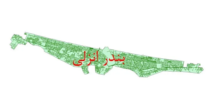 دانلود نقشه شیپ فایل شبکه معابر شهر بندر انزلی