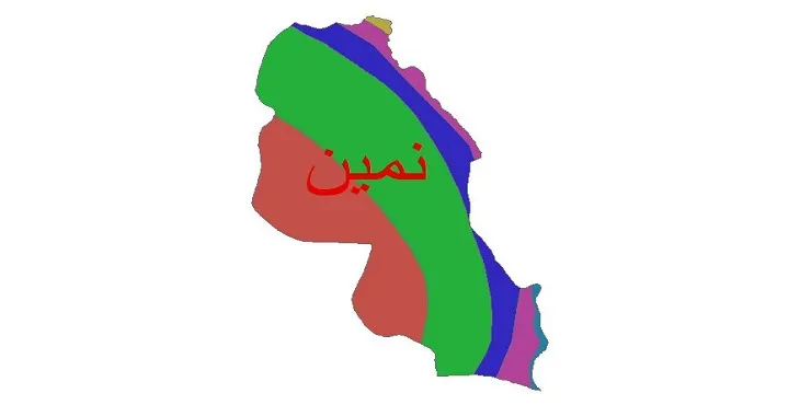 نقشه شیپ‌ فایل اقلیم‌شناسی شهرستان نمین + 7 لایه اقلیمی