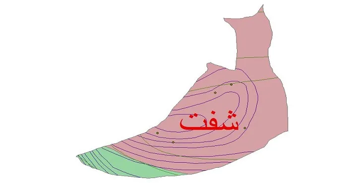 نقشه شیپ‌ فایل اقلیم‌شناسی شهرستان شفت + 7 لایه اقلیمی