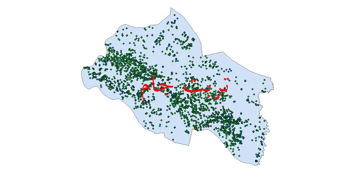 دانلود نقشه جمعیت نقاط شهری و روستایی شهرستان تربت جام از سال 1335 تا 1395