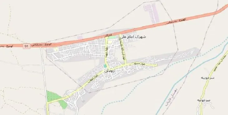 دانلود نقشه شهر رودان + pdf با کیفیت بالا