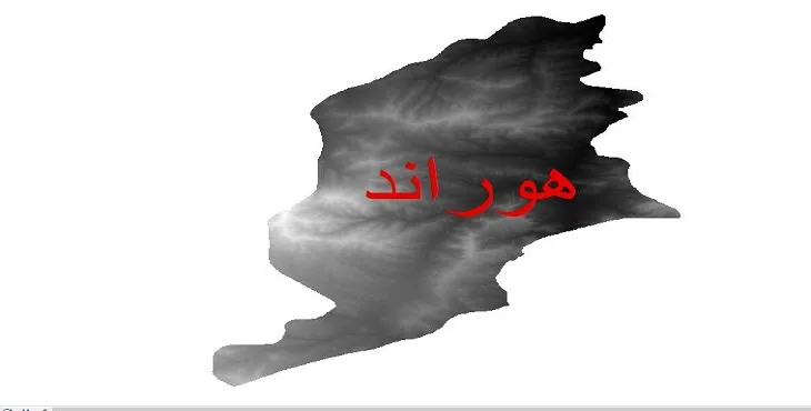 دانلود نقشه دم (DEM) شهرستان هوراند | دقت 30 متر