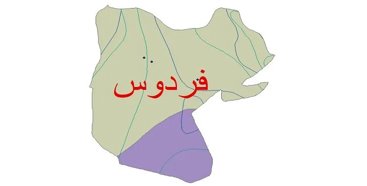 نقشه شیپ‌ فایل اقلیم‌شناسی شهرستان فردوس + 7 لایه اقلیمی