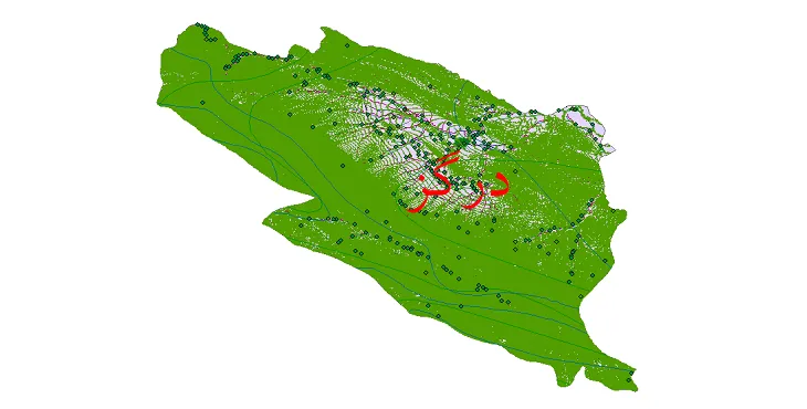دانلود نقشه های شیپ فایل شهرستان درگز + کاملترین لایه GIS