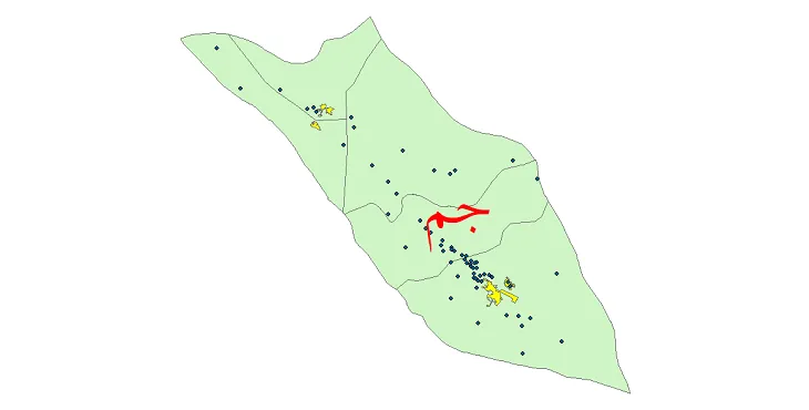 دانلود نقشه شیپ فایل (GIS) تقسیمات سیاسی شهرستان جم سال 1400