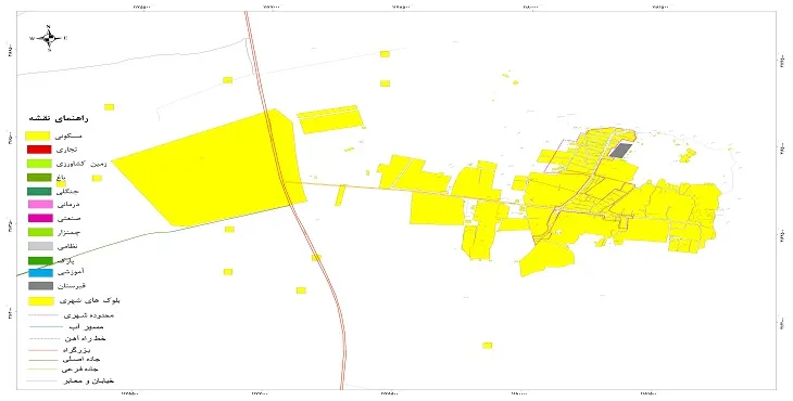 نقشه شیپ فایل (GIS) شهر دوساری 1404 + عکس با کیفیت