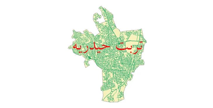 دانلود نقشه شیپ فایل شبکه معابر شهر تربت حیدریه