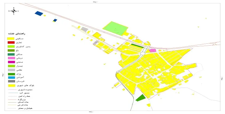 جدیدترین نقشه شهر نوبندگان | قابل چاپ + کیفیت بالا