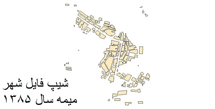 دانلود شیپ فایل بلوک آماری شهر میمه دهلران