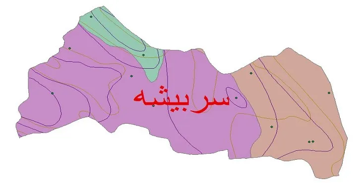 نقشه شیپ‌ فایل اقلیم‌شناسی شهرستان سربیشه + 7 لایه اقلیمی