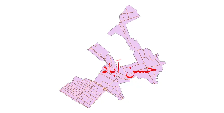 دانلود نقشه شیپ فایل شبکه معابر شهر حسن آباد اصفهان
