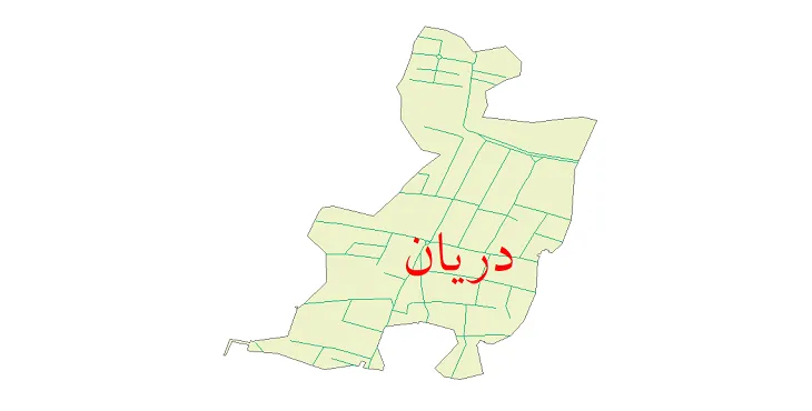 دانلود نقشه شیپ فایل شبکه معابر شهر دریان