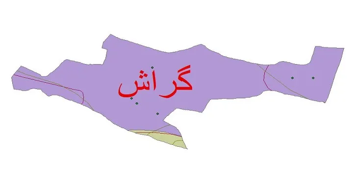 نقشه شیپ‌ فایل اقلیم‌شناسی شهرستان گراش + 7 لایه اقلیمی
