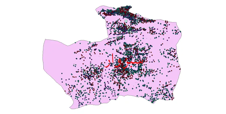 دانلود نقشه جمعیت نقاط شهری و روستایی شهرستان سبزوار از سال 1335 تا 1395