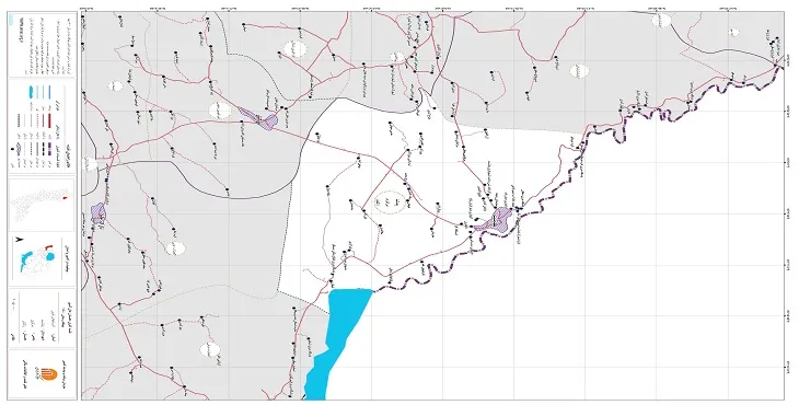 نقشه روستاهای شهرستان پلدشت + کیفیت بالا