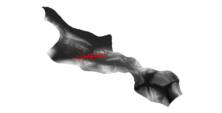 دانلود نقشه دم (DEM) شهرستان استهبان | دقت 30 متر
