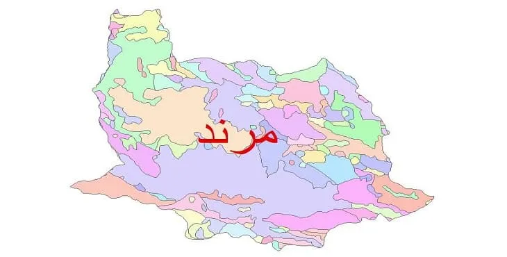نقشه شیپ فایل (GIS) زمین‌ شناسی شهرستان مرند