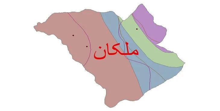 نقشه شیپ‌ فایل اقلیم‌شناسی شهرستان ملکان + 7 لایه اقلیمی