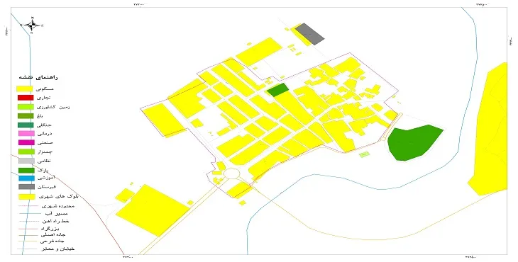 نقشه شیپ فایل (GIS) شهر زهره 1404 + عکس با کیفیت