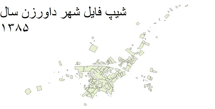 دانلود شیپ فایل بلوک آماری شهر داورزن