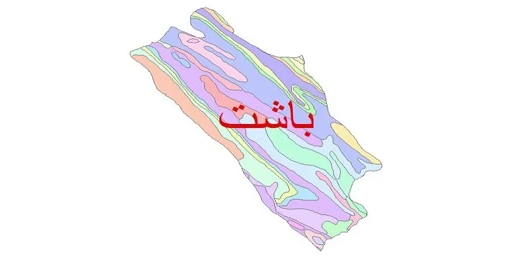 نقشه شیپ فایل (GIS) زمین‌ شناسی شهرستان باشت