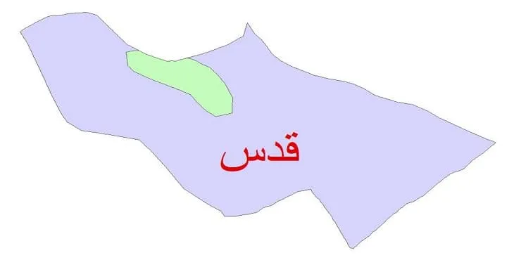 نقشه شیپ فایل (GIS) زمین‌ شناسی شهرستان قدس