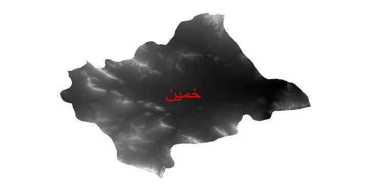 دانلود نقشه دم (DEM) شهرستان خمین | دقت 30 متر